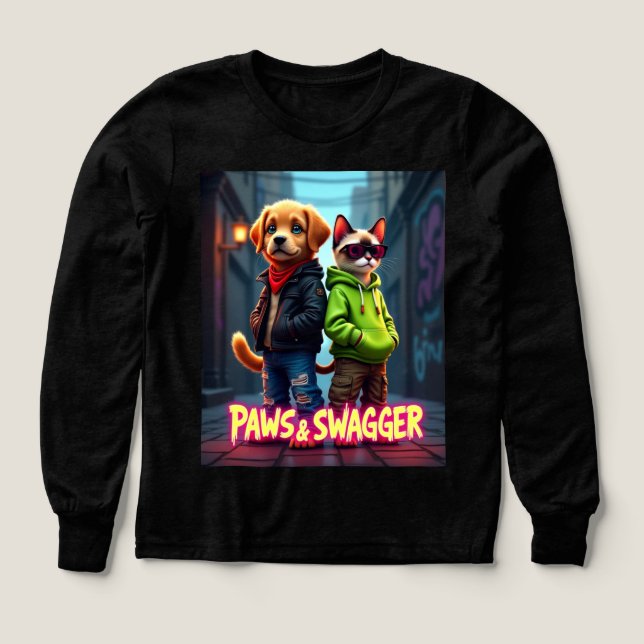 Paws & Swagger™ Elegante ropa Mascota - Camisetas  (Diseño frontal)