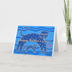 PAWSitive CATS Tarjeta del Día del Padre