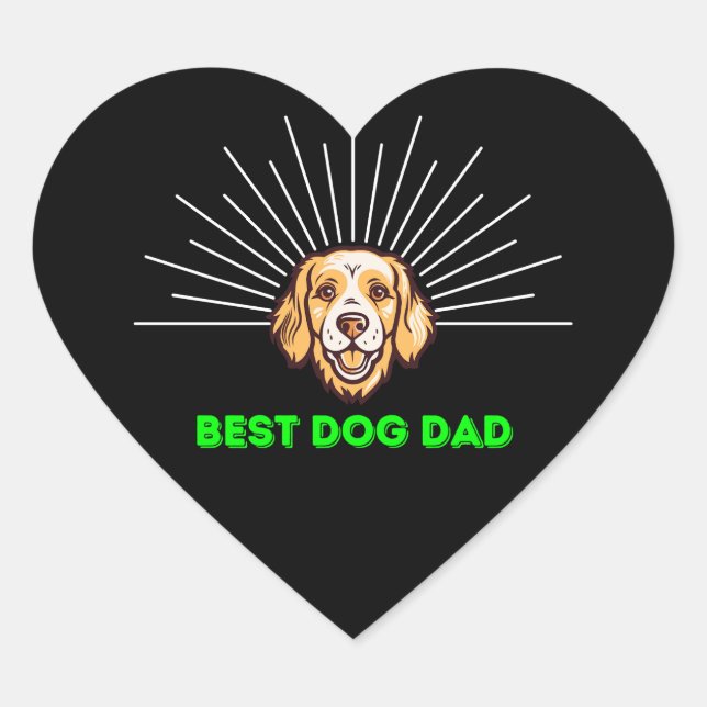 Pawsome Dad: el mejor Pegatina de perros diseña pa (Anverso)