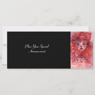 PAYASITO ROJO, Invitación de cumpleaños de fiesta 