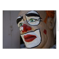 Payaso con aspecto triste