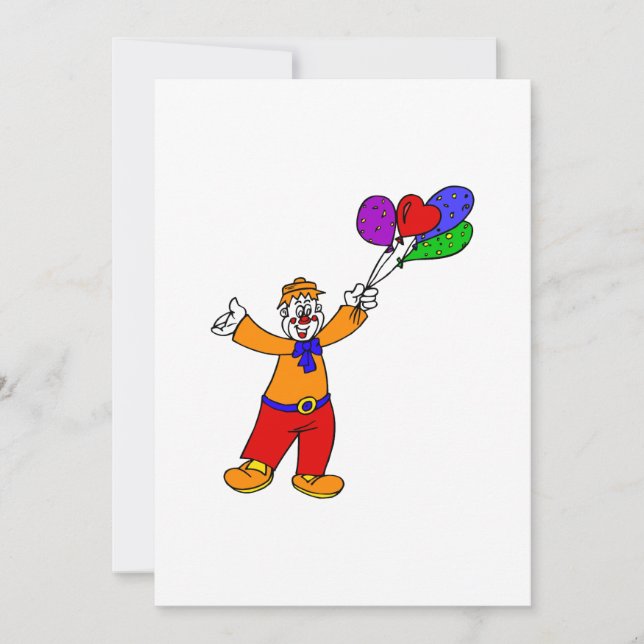 Payaso con globos (Anverso)