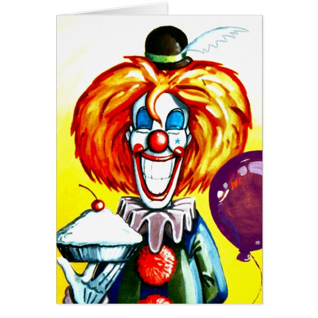 Payaso con la pintura de la empanada (Frente)