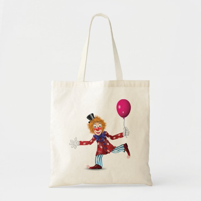 Payaso Con Una Bolsa De Toque De Globo (Frente)