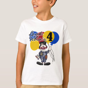 Payaso de Circo 4 camisetas de cumpleaños y regalo