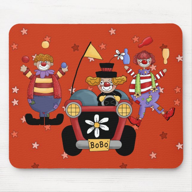 Payaso de circo para alfombrilla de ratón (Frente)