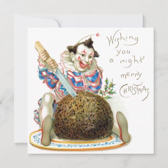 Payaso de Navidad Vintage (Anverso)