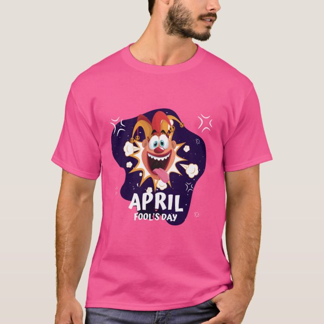 Payaso del Día de los Inocentes - Camiseta rosa di (Anverso)
