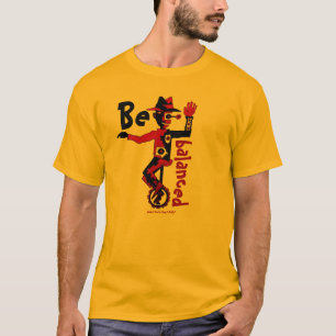 Payaso en la camiseta del arte gráfico del