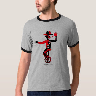 Payaso en la camiseta gráfica abstracta fresca del