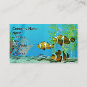Payaso en la tarjeta de visita Coral Reef