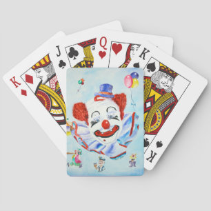 Payaso jugando cartas