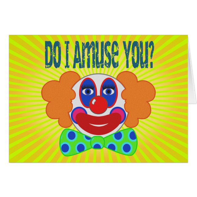 Payaso le divierto diseño (Anverso (Horizontal))