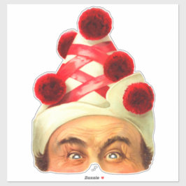 Payaso - Pegatina de la máscara victoriana de époc