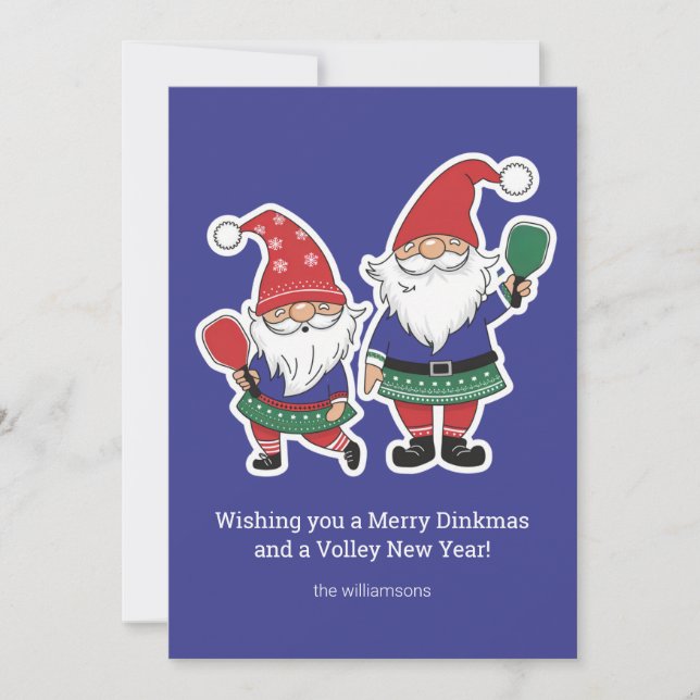 Payasos de Navidad de Pickleball Divertidos, Texto (Anverso)