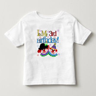 Payasos tontos camisetas y regalos de tercer cumpl