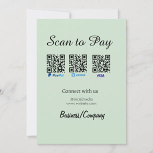 paypal venmo visa tarjeta de scan para pagar QR re