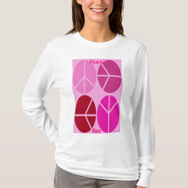PAZ AHORA DAMAS CAMISETAS - MODA - APAREJA (Anverso)