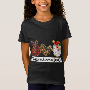 Paz Amar a Santa Claus Camisetas Navidades Navidad
