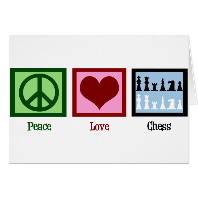 Paz Amor Ajedrez (Anverso (Horizontal))