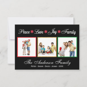 Paz Amor Alegría Familia - Tarjeta de vacaciones 3