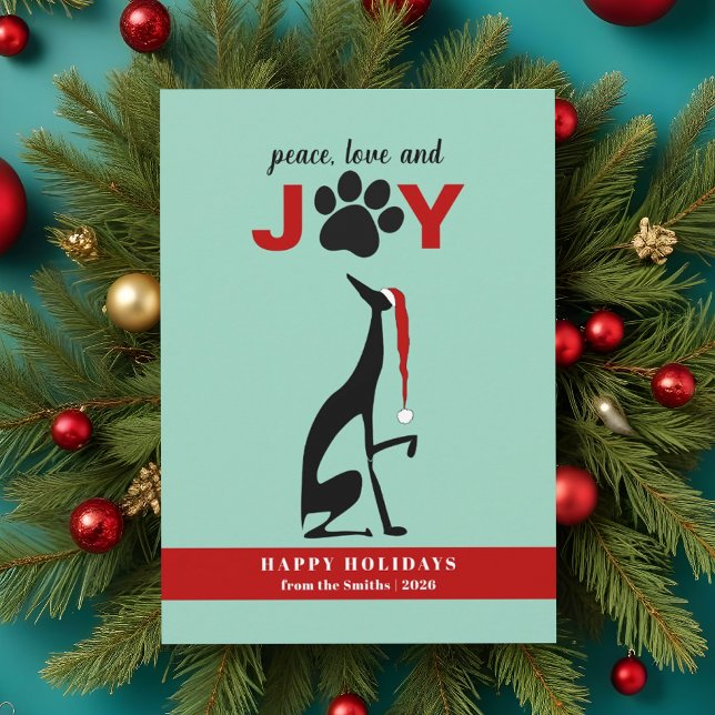 Paz Amor Alegría Pata de Perro Navidad (Subido por el creador)