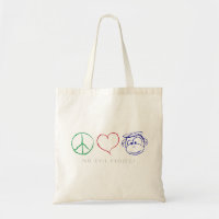 Paz, amor, bolsas de monos