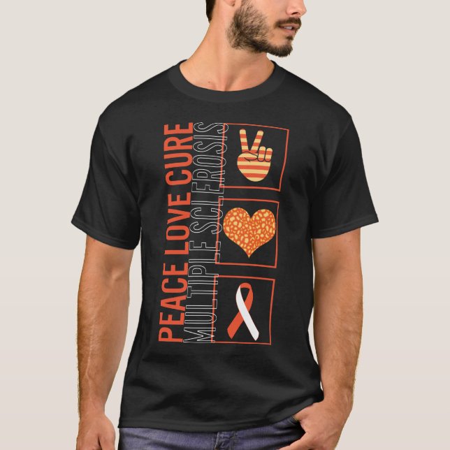 Paz Amor Curar Múltiple Esclerosis En Camisa (Anverso)