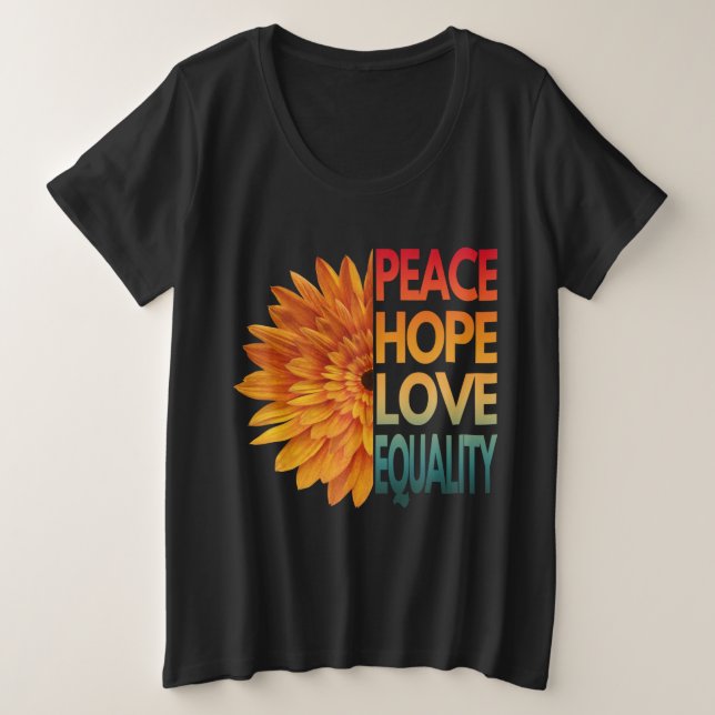 PAZ AMOR ESPERANZA IGUALDAD  (Anverso del diseño)