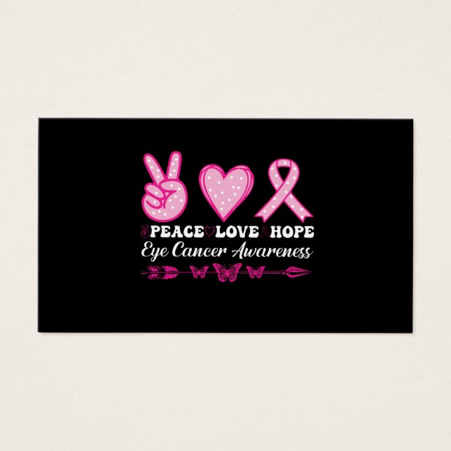 paz amor esperanza ojo cáncer de mama (Frente)