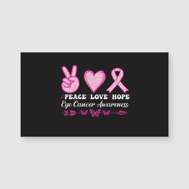 paz amor esperanza ojo cáncer de mama (Anverso)