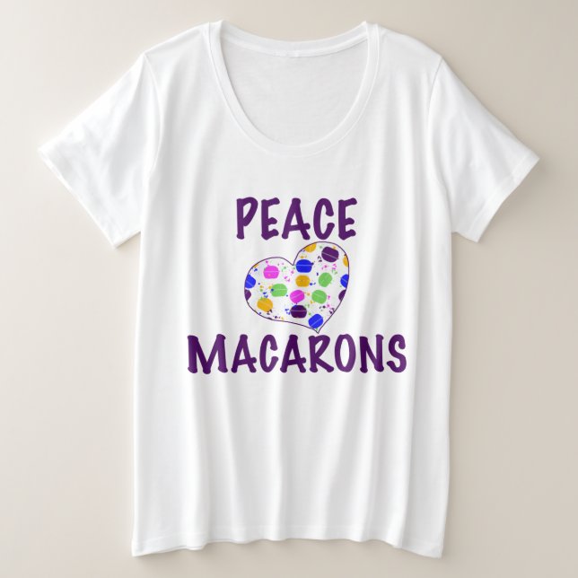 Paz Amor Macarons Heart (Anverso del diseño)