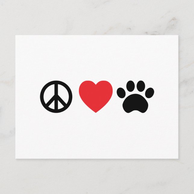 Paz, Amor, Papas Postal (Anverso)