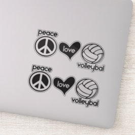 Paz, amor, Pegatina de voleibol