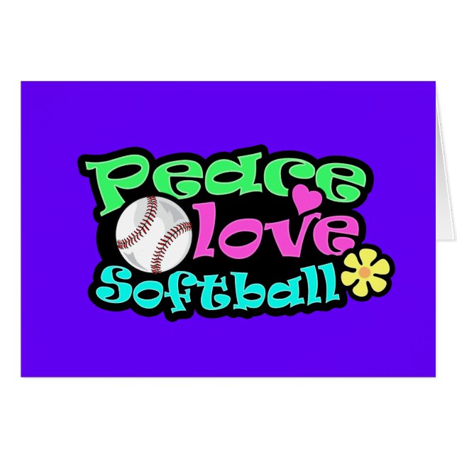 Paz, amor, softball (Anverso (Horizontal))