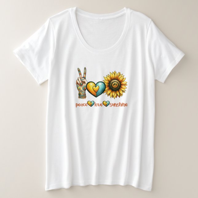 Paz Amor Sunshine Sunflower (Anverso del diseño)