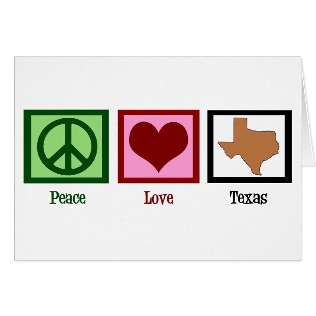 Paz Amor Texas (Anverso (Horizontal))