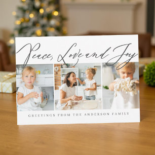 Paz Amor y Alegría Feliz Navidad Moda moderna Foto