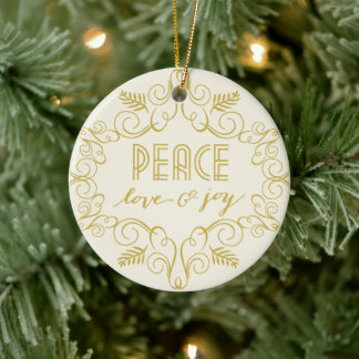 Paz Amor y Alegría Foliage Decoración Fotograma Fe