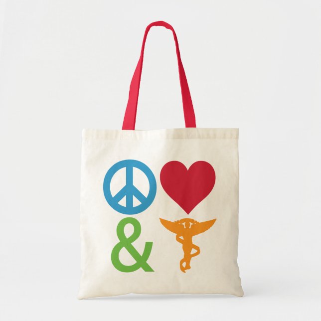 Paz, amor y bolsas quiroprácticas (Frente)