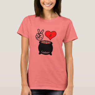 Paz, amor, y camiseta del Gumbo