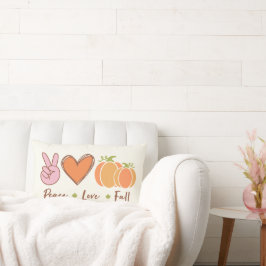 Paz, amor y Cojines decorativos de otoño