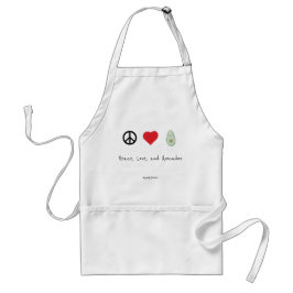 Paz, amor, y delantal de los aguacates