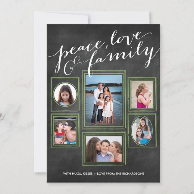 Paz, amor y familia Chalk Green (Anverso)