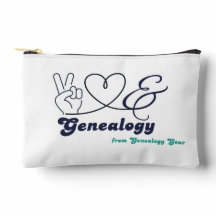 Paz, Amor y Genealogía - pequeña bolsa