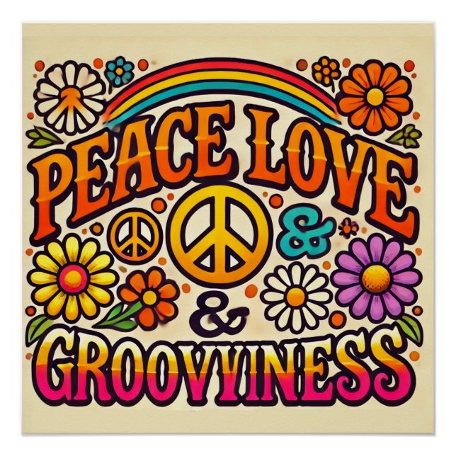 Paz, amor y grosería Poster brillante (Anverso)