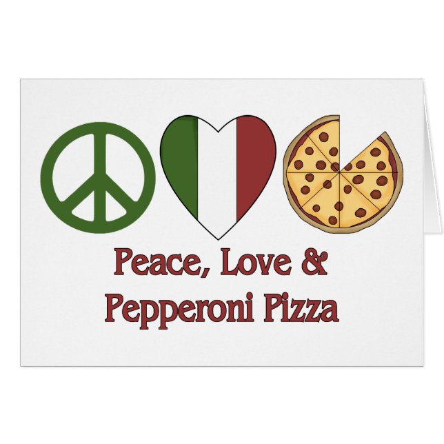 Paz, amor y Pepperoni Pizza (Anverso (Horizontal))