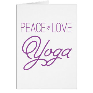 Paz, amor, yoga (púrpura)