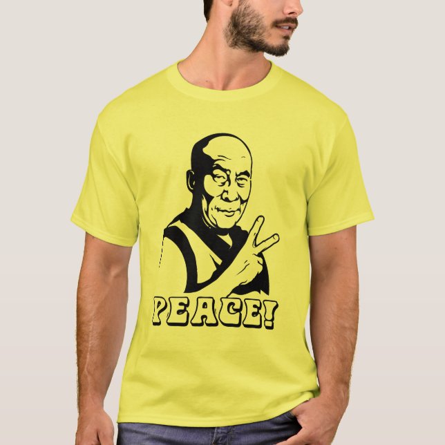 ¡PAZ! Camiseta de Dalai Lama (Anverso)