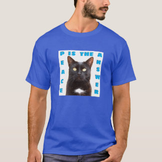 Paz - Camiseta de gato (oscura)